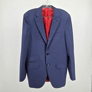 Reda Mens Blazer Jacket Sport Coat Mid-Blue "Havana" Super 130s NWOT  Size 40